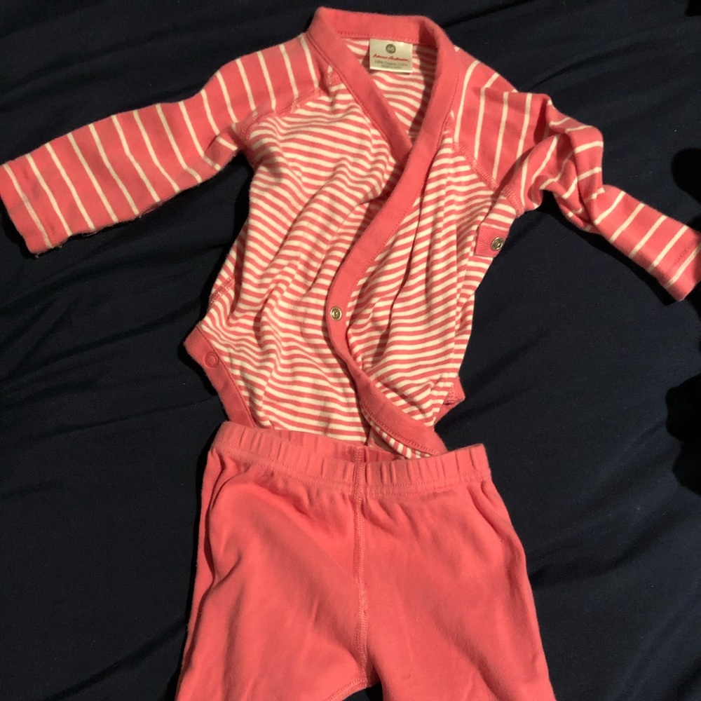 Hanna Andersson “wiggle set” size 60 pink VGUC